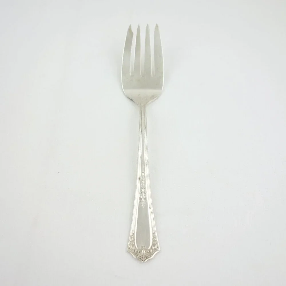 Continental Silverplate Three Cold Meat‎ Serving Fork